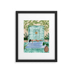Poolside Siesta Framed Art Print Gallery Image 5