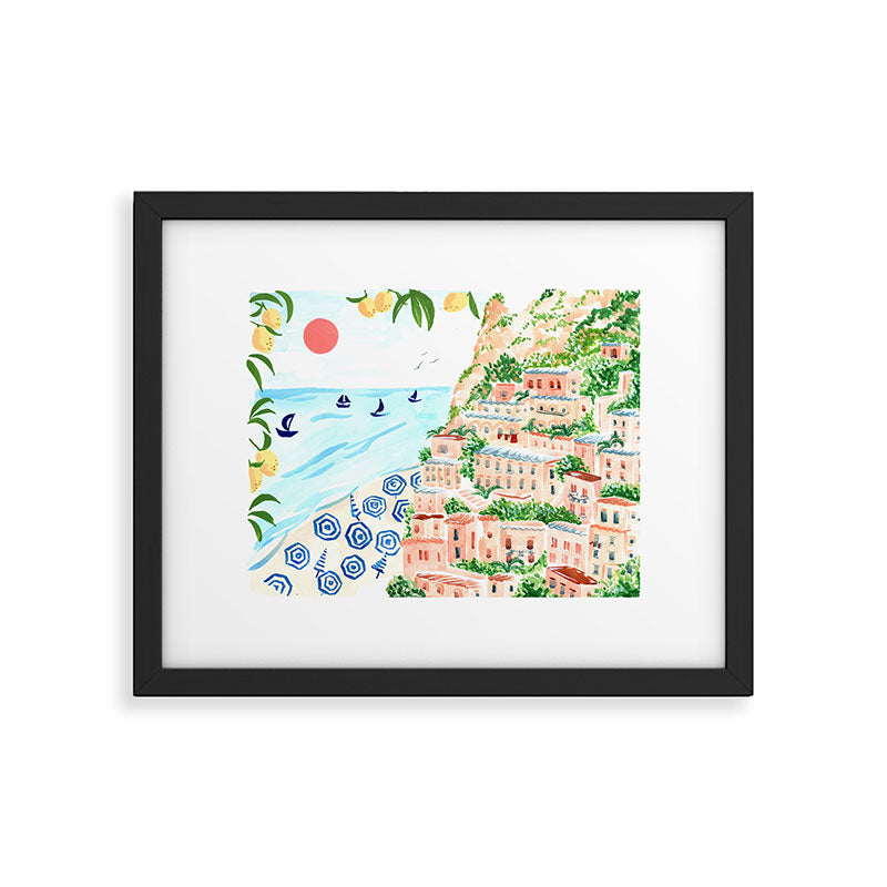 Positano Framed Art Print Gallery Image 5