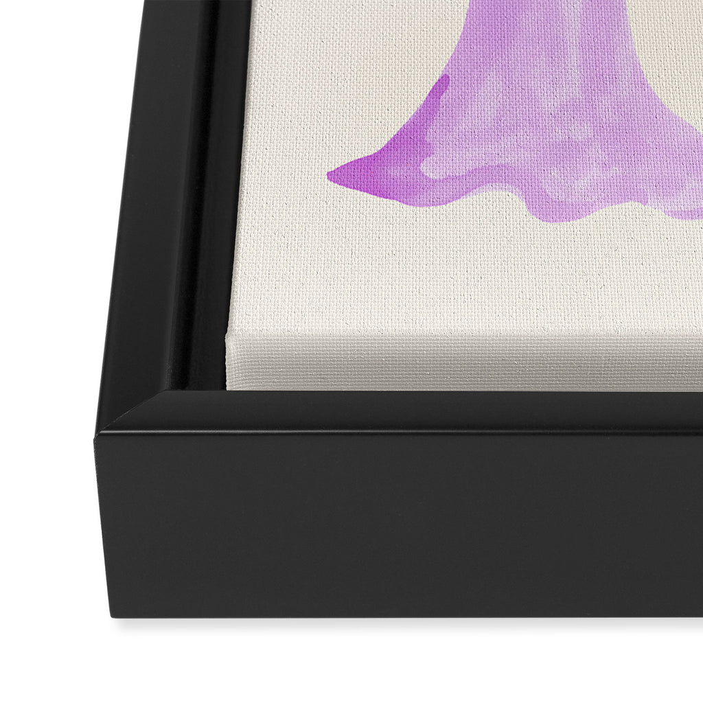 Purple Ghosts Framed Canvas Print Gallery Image 3
