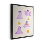 Purple Ghosts Framed Canvas Print Gallery Image 2
