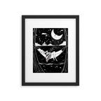 Reading in the Moonlight Framed Art Print Gallery Image 5