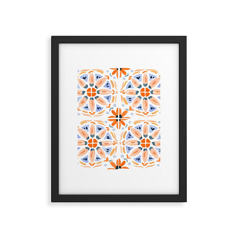 Red and Pink Tiles Framed Art Print Gallery Image 6