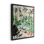Resort Lobby Framed Canvas Print Gallery Image 2