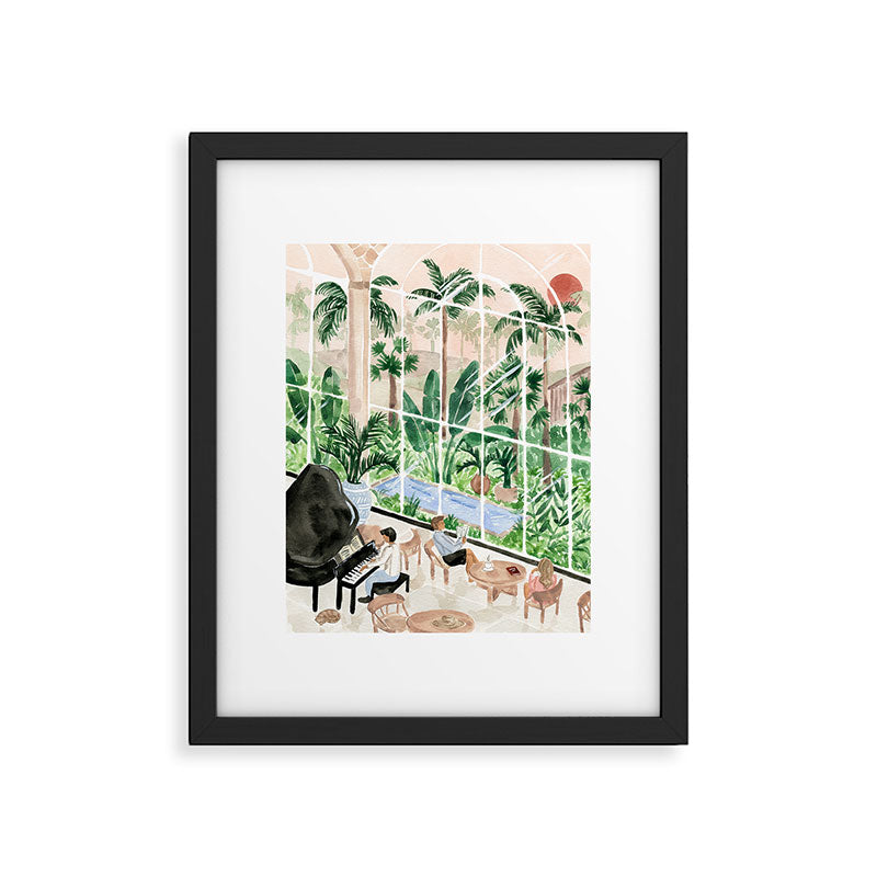 Resort Lobby Framed Art Print Gallery Image 4