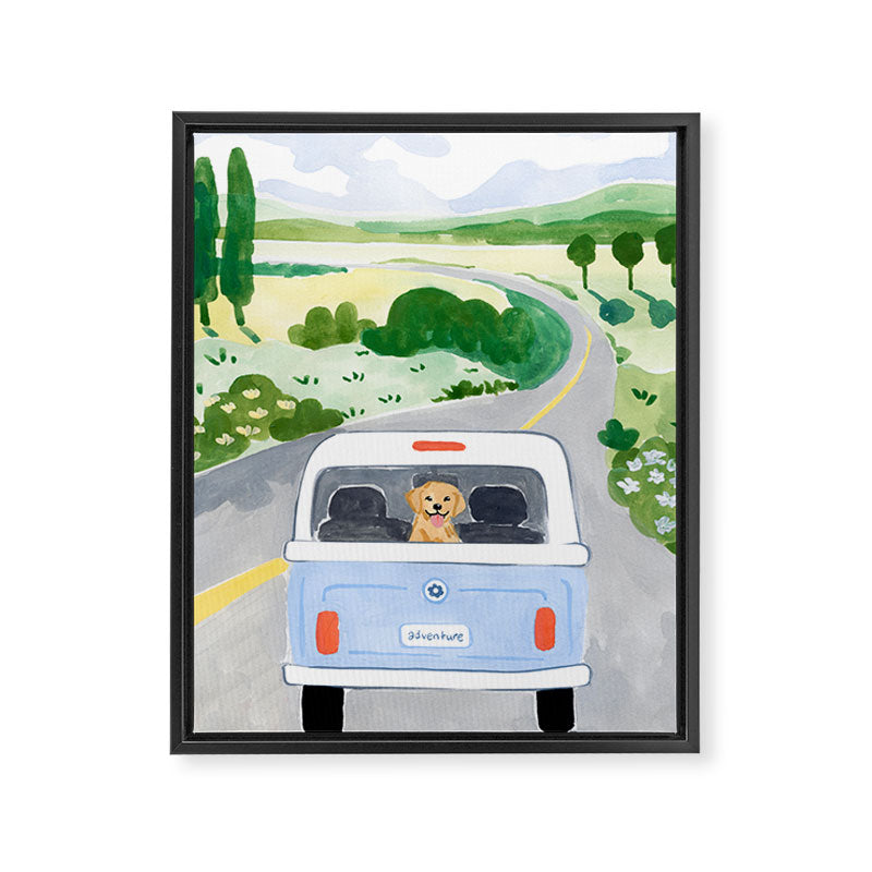 Road Trip II Framed Canvas Print Gallery Image 6