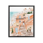 Santorini Framed Canvas Print Gallery Image 6