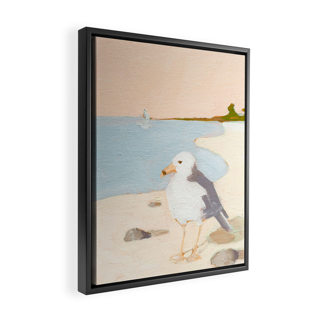 Seagull Framed Canvas Print Gallery Image 2