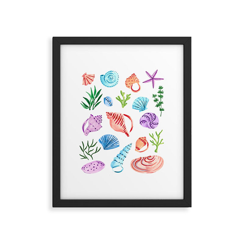 Seashells Framed Art Print Gallery Image 5