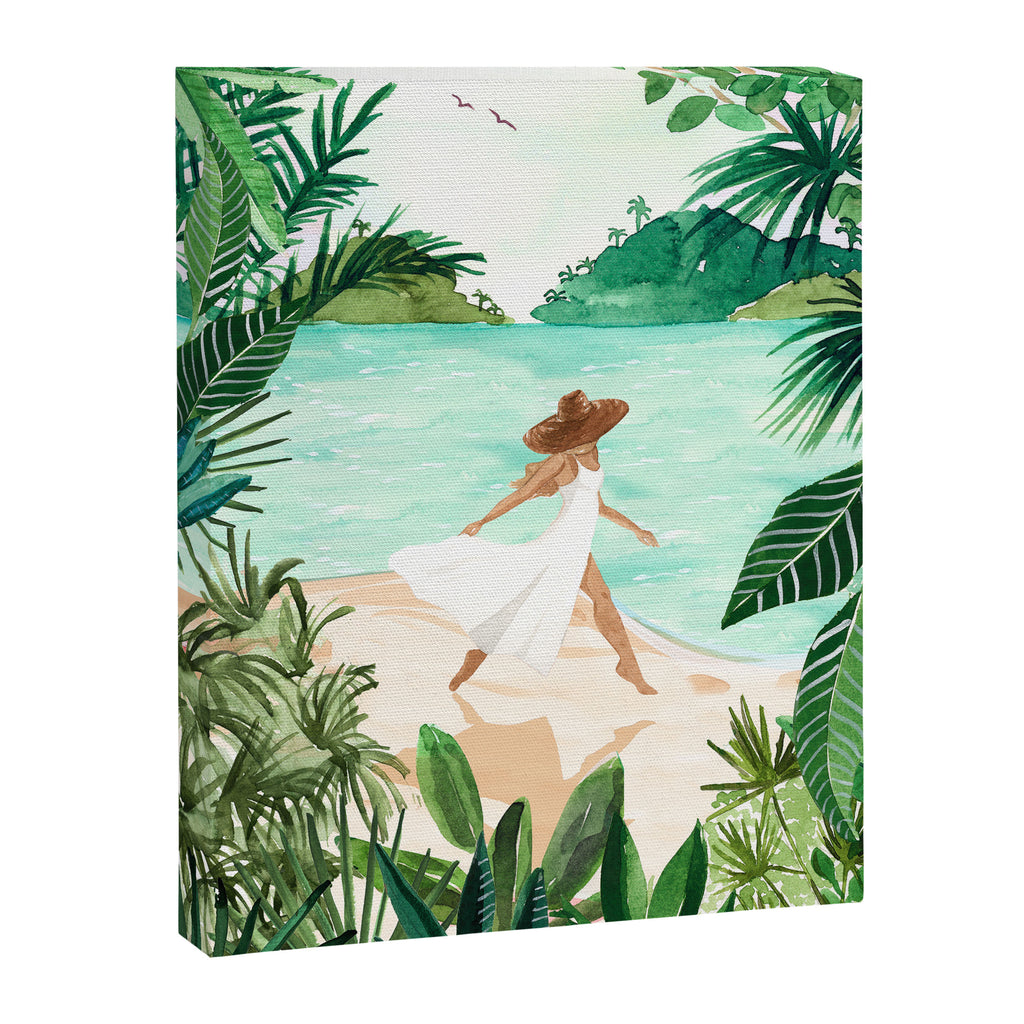 Seaside Beach Girl Canvas Print Gallery Image 6