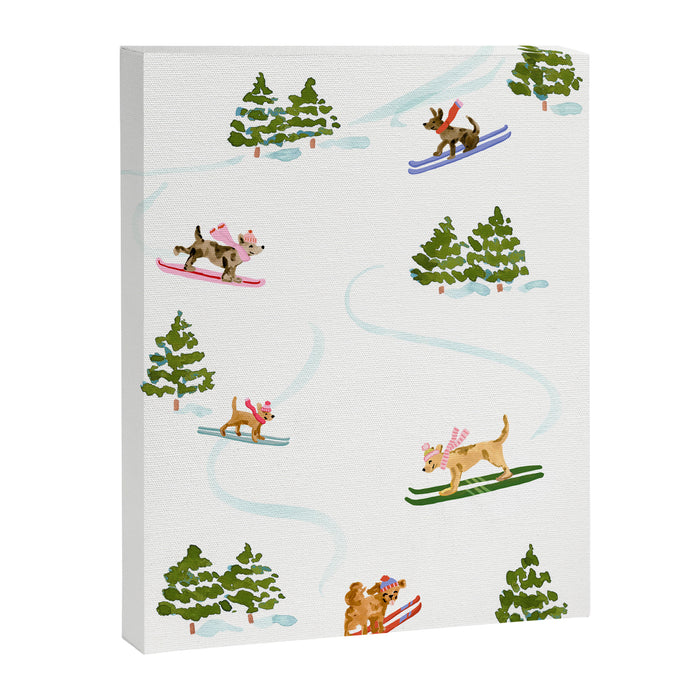 Ski Dogs Canvas Print Gallery Image 1
