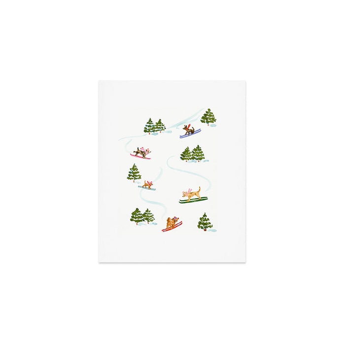 Ski Dogs Art Print Gallery Image 1