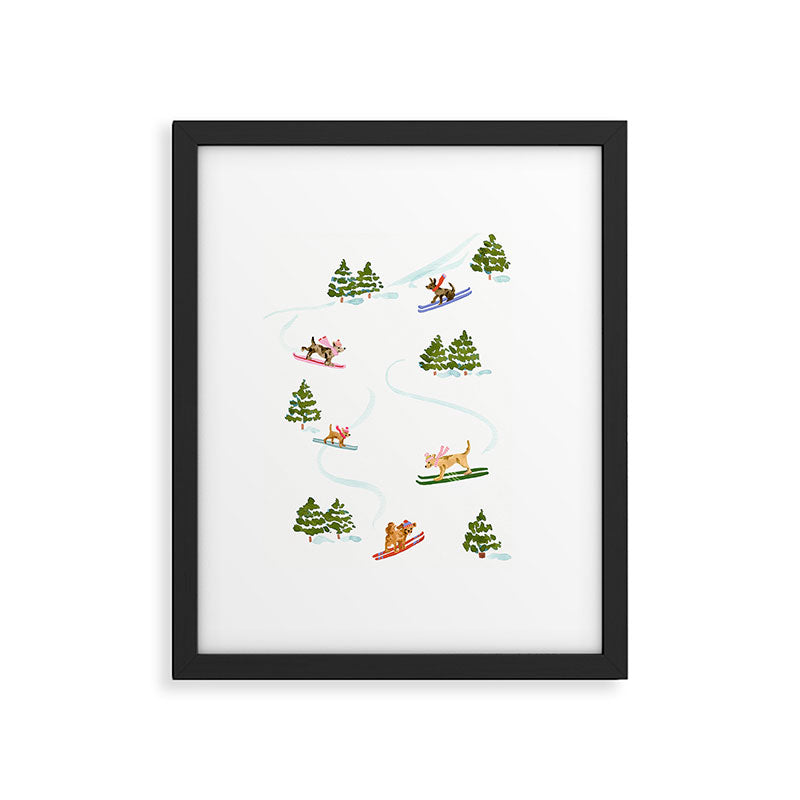 Ski Dogs Framed Art Print Gallery Image 5