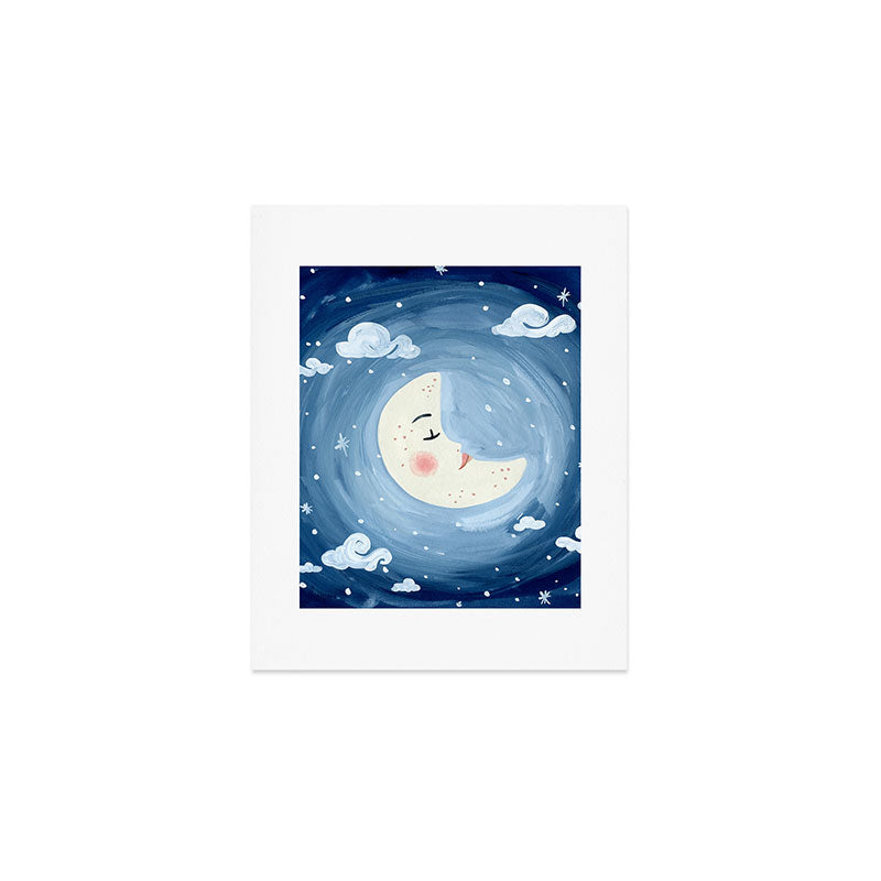 Sleeping Moon Art Print Gallery Image 1