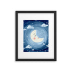 Sleeping Moon Framed Art Print Gallery Image 6