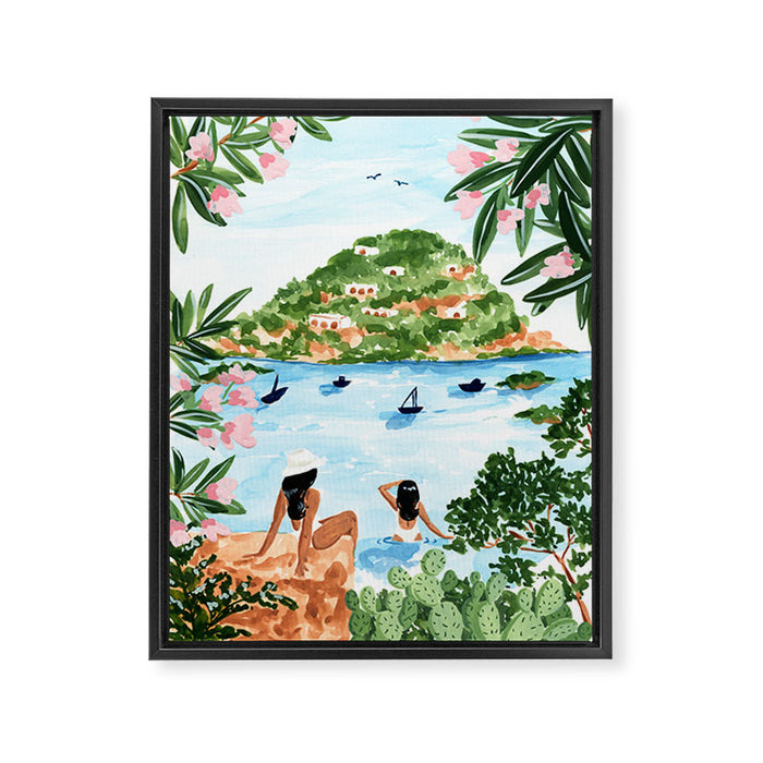 Somewhere in Italy Framed Canvas Print Gallery Image 1