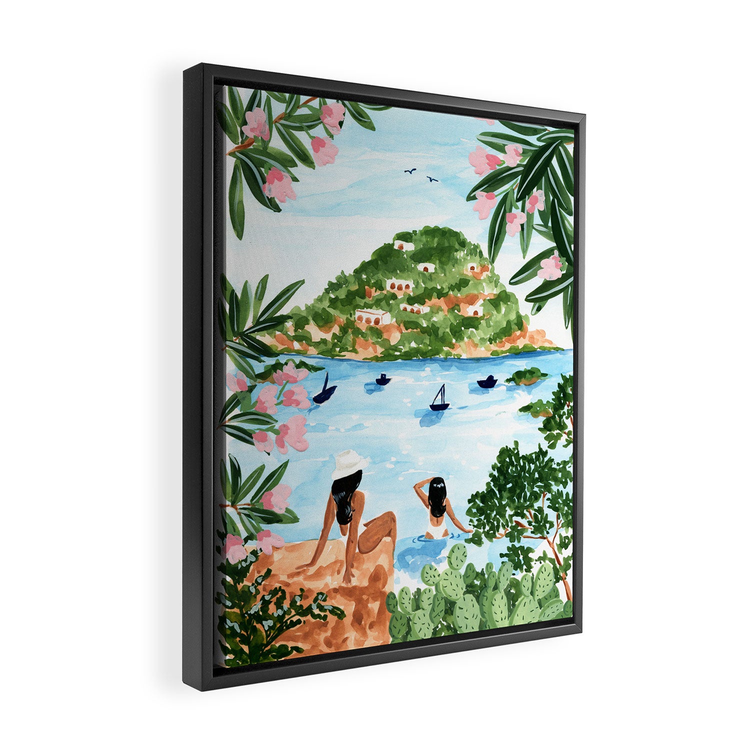 Somewhere in Italy Framed Canvas Print Gallery Image 2