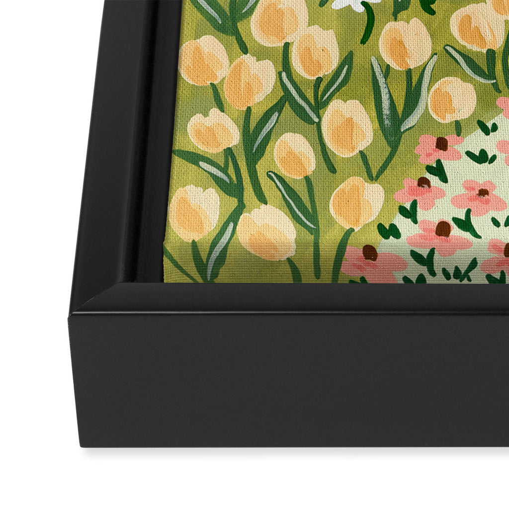 Spring Bunnies Framed Canvas Print Gallery Image 3