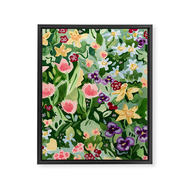 Spring Wildflowers Framed Canvas Print Gallery Image 8