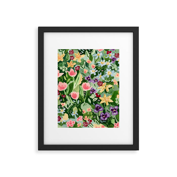 Spring Wildflowers Framed Art Print Gallery Image 1