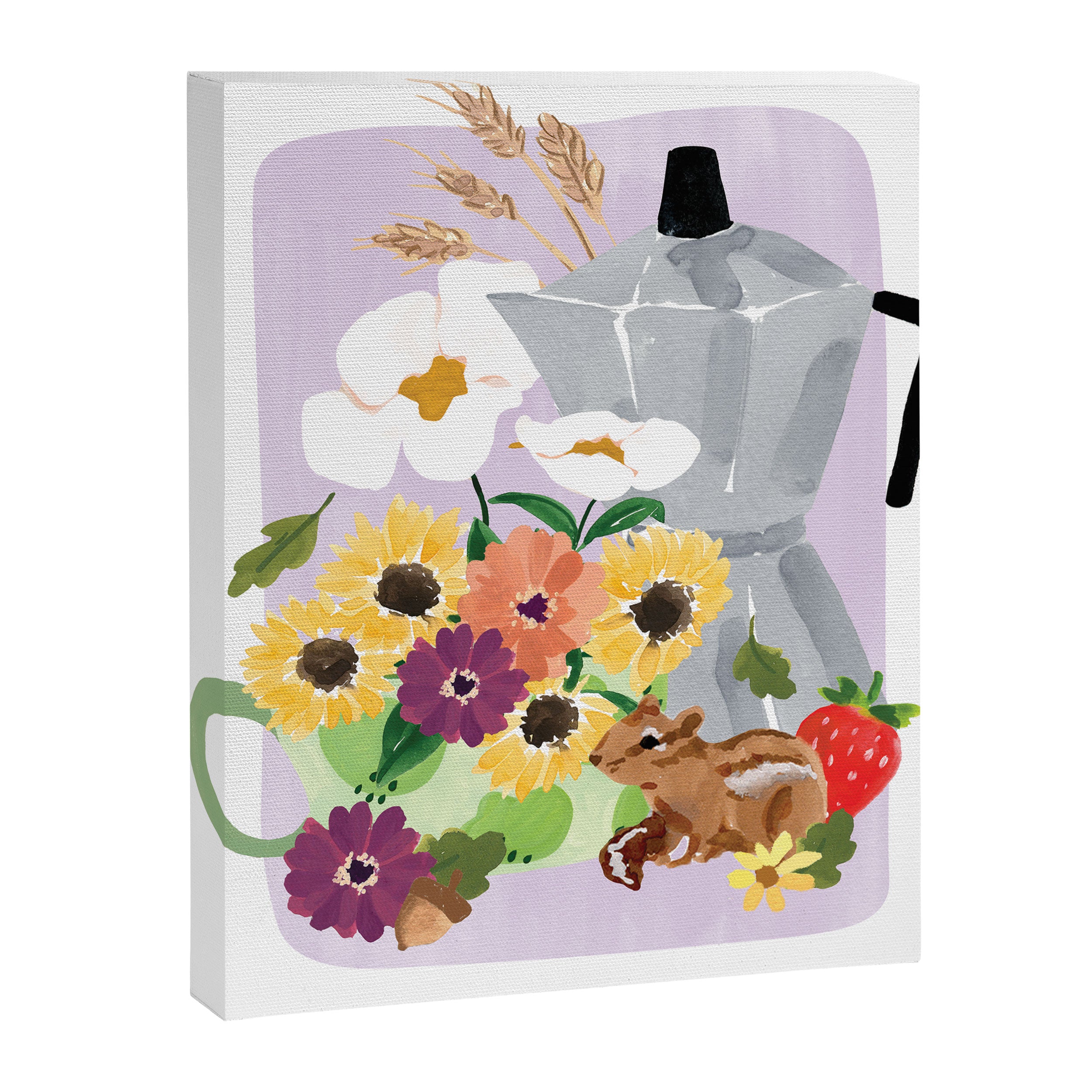 Still Life with Coffee & Chipmunk Print Canvas Print Gallery Image 6
