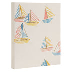 Striped sailboats Canvas Print Gallery Image 3