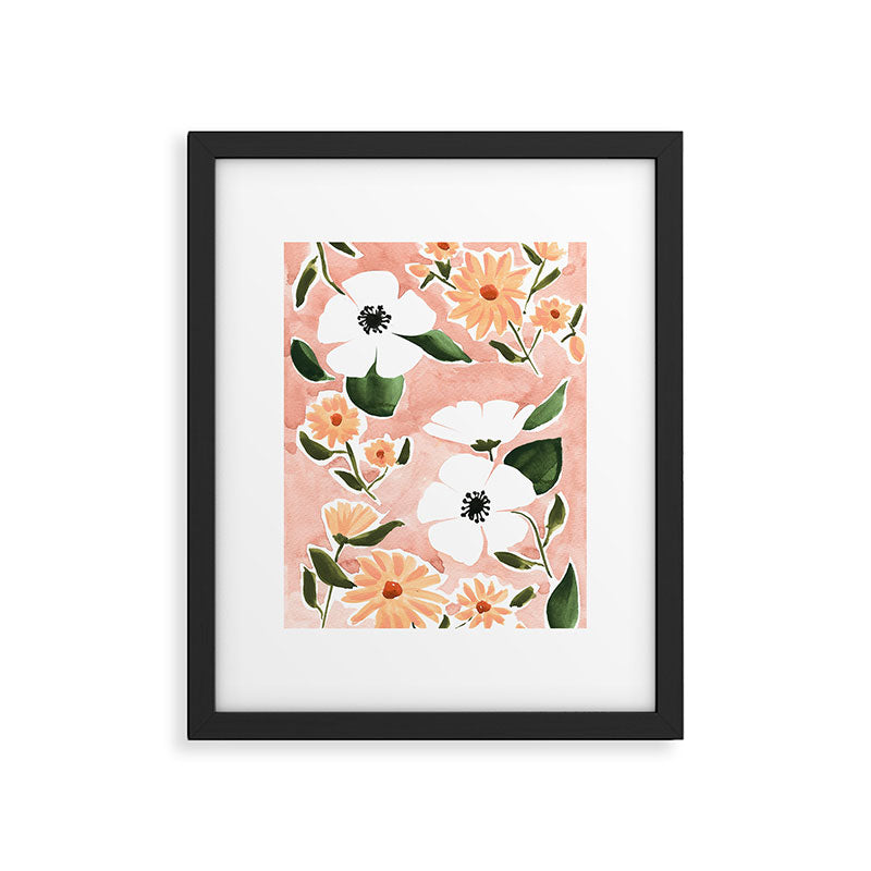 Summer Florals Framed Art Print Gallery Image 5