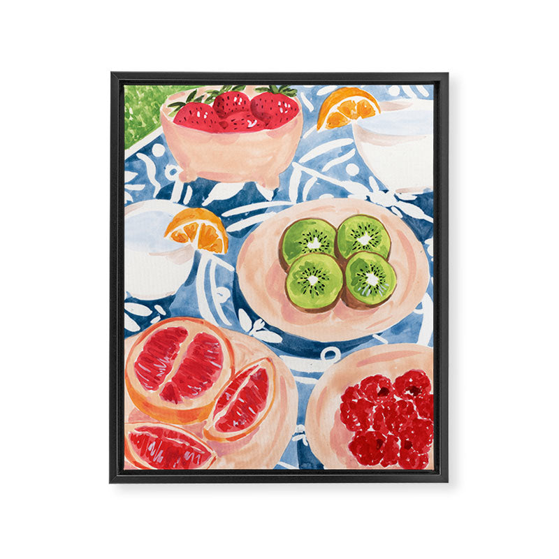 Summer Picnic Framed Canvas Print Gallery Image 6