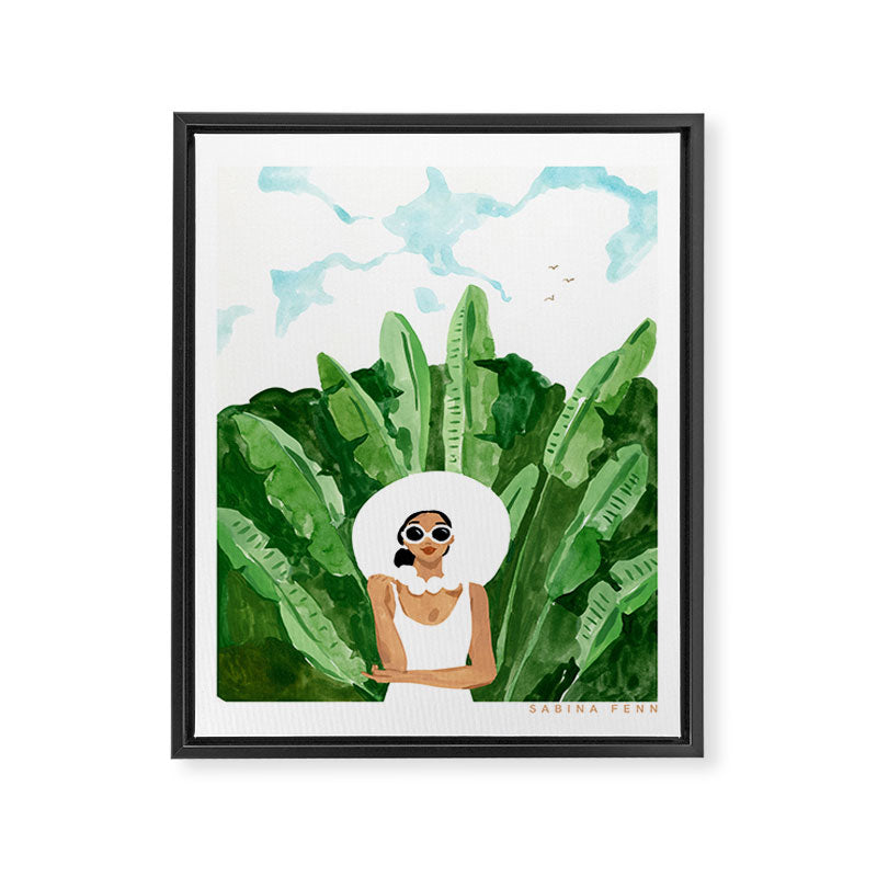 Sunny Portrait Framed Canvas Print Gallery Image 6