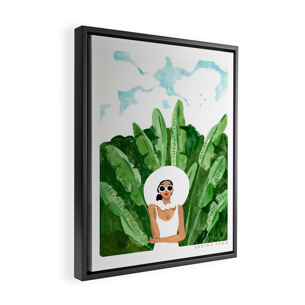 Sunny Portrait Framed Canvas Print Gallery Image 2