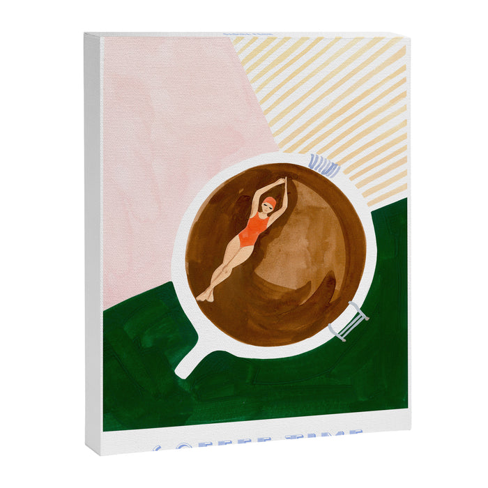 Swimming in Coffee Canvas Print Gallery Image 1