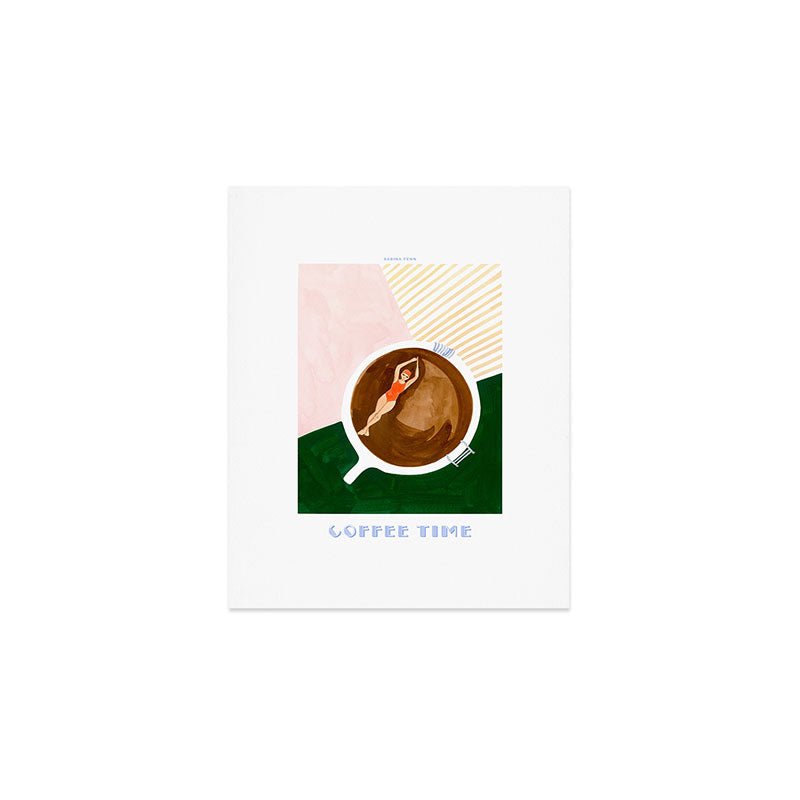Swimming in Coffee Art Print Gallery Image 1