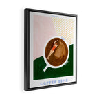 Swimming in Coffee Framed Canvas Print Gallery Image 2