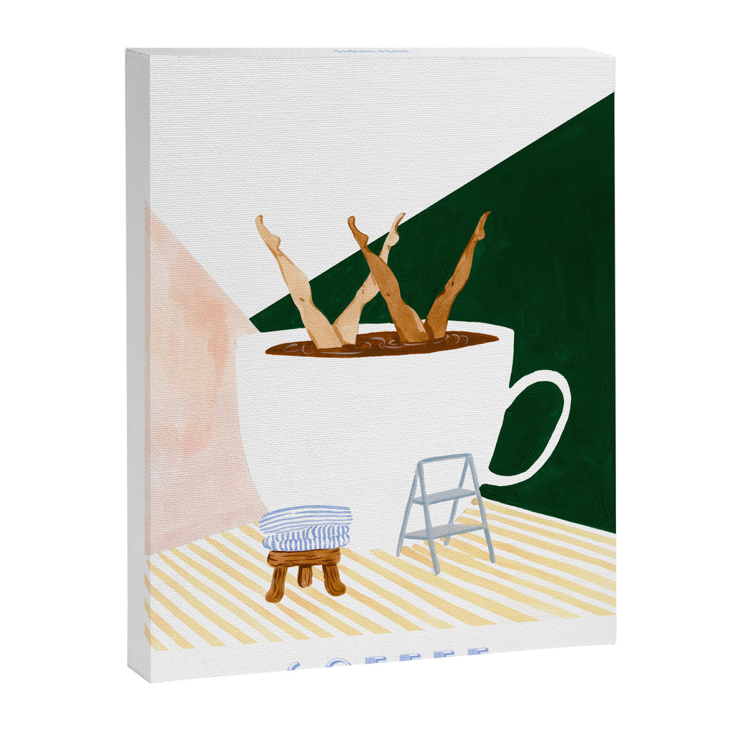 Synchronized Swim Coffee Art Print Canvas Print Gallery Image 6
