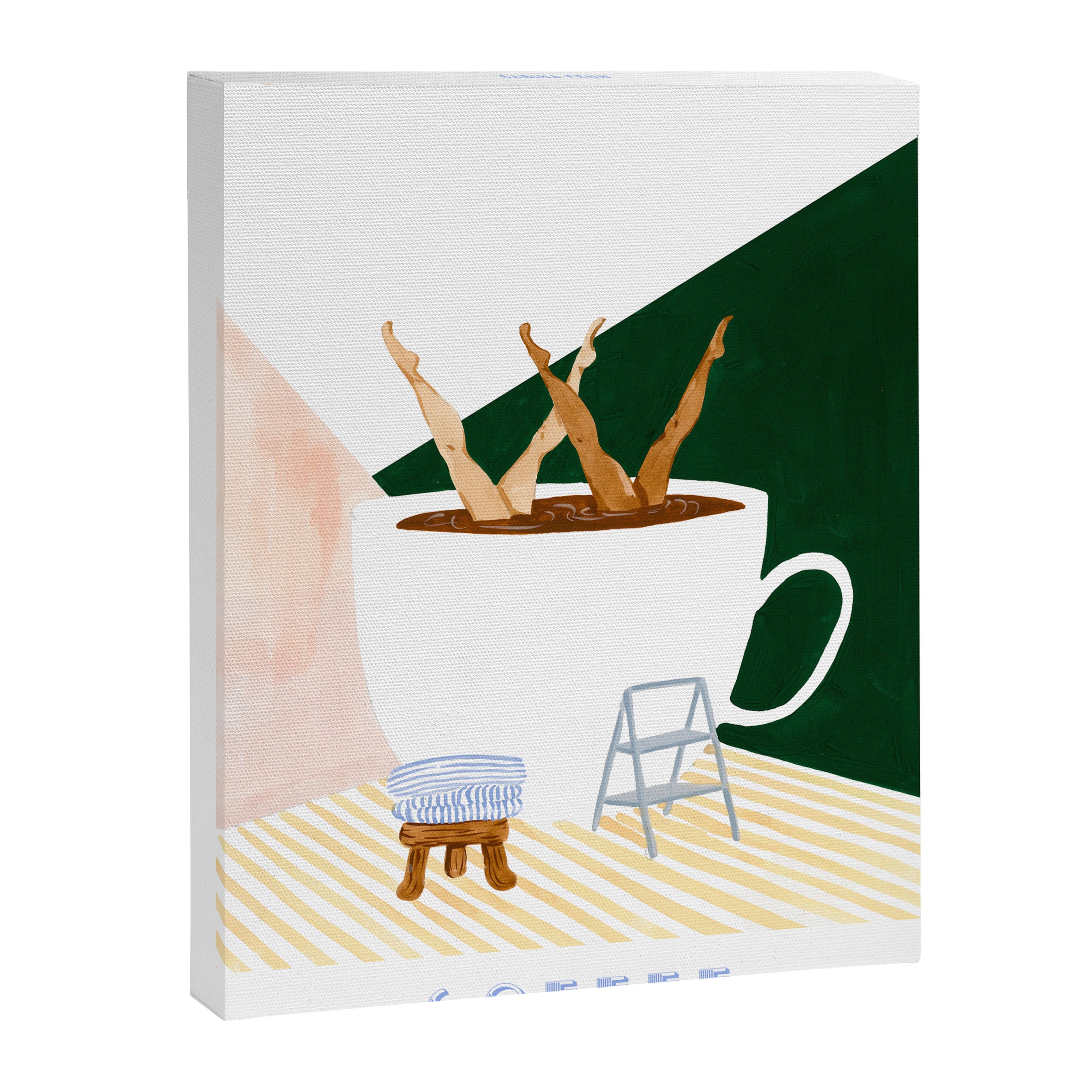 Synchronized Swim Coffee Art Print Canvas Print Gallery Image 6