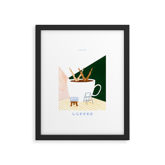 Synchronized Swim Coffee Art Print Framed Art Print Gallery Image 1