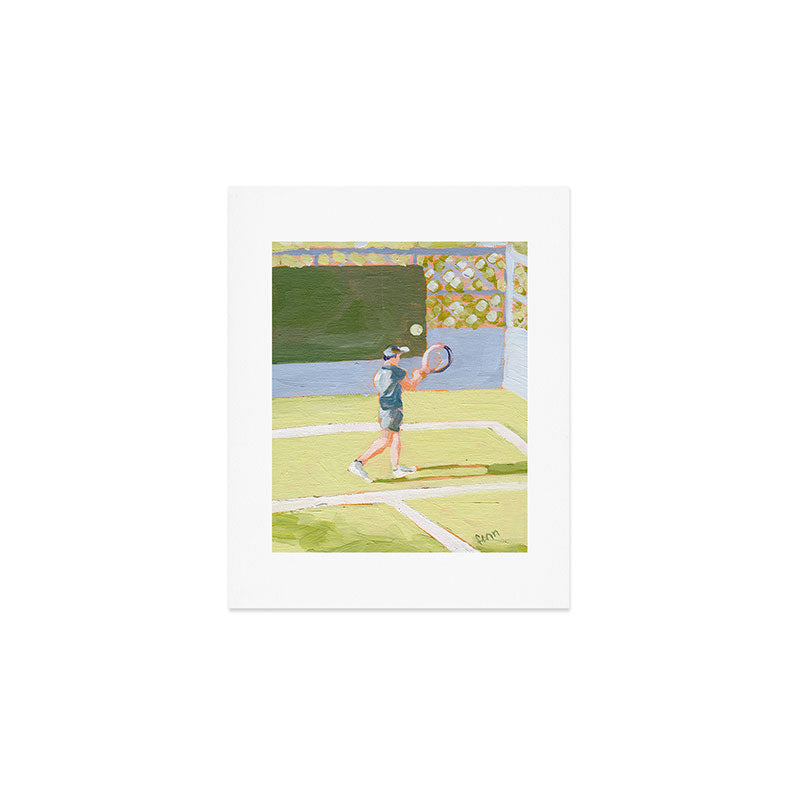 Tennis Player Art Print Gallery Image 1