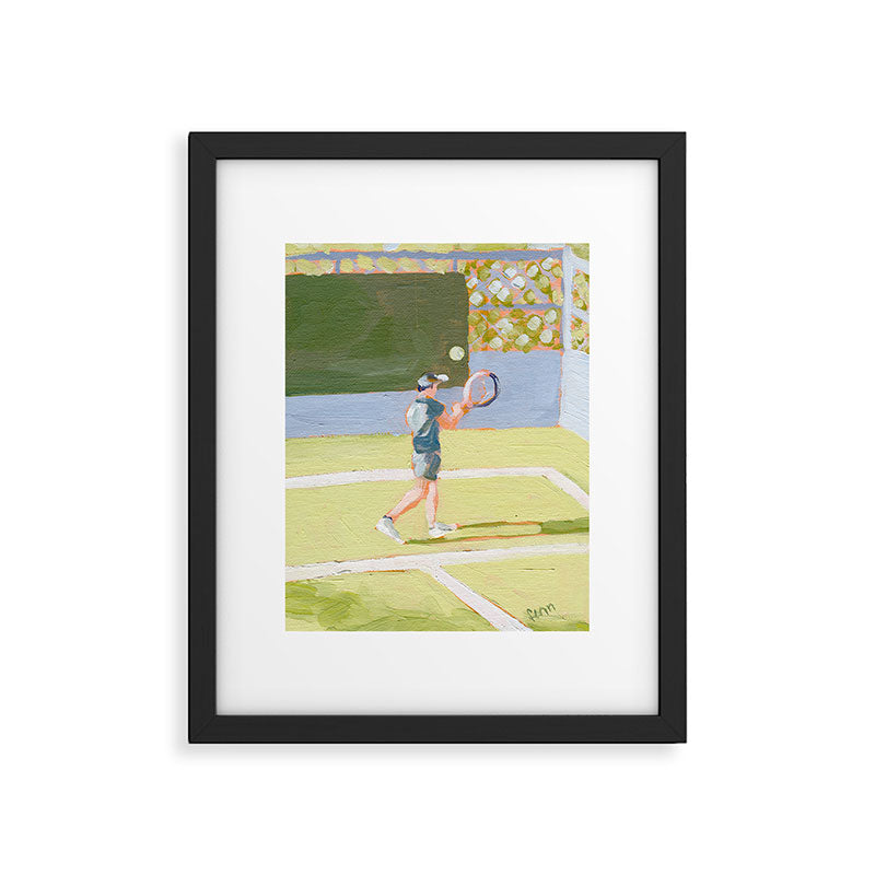 Tennis Player Framed Art Print Gallery Image 5