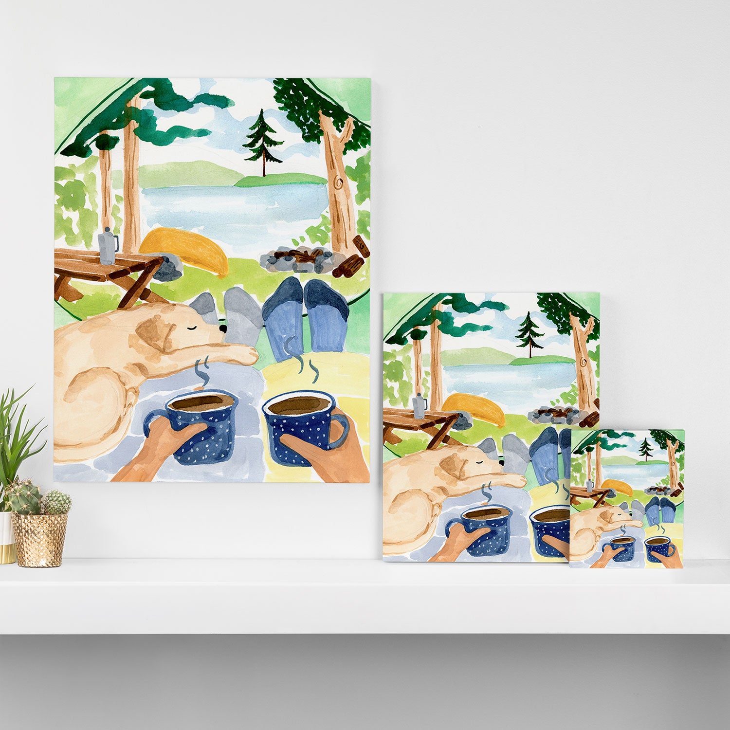 Tent Morning Canvas Print Gallery Image 3