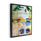 Tent Morning Framed Canvas Print Gallery Image 2