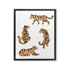 Tigers Framed Canvas Print Gallery Image 6