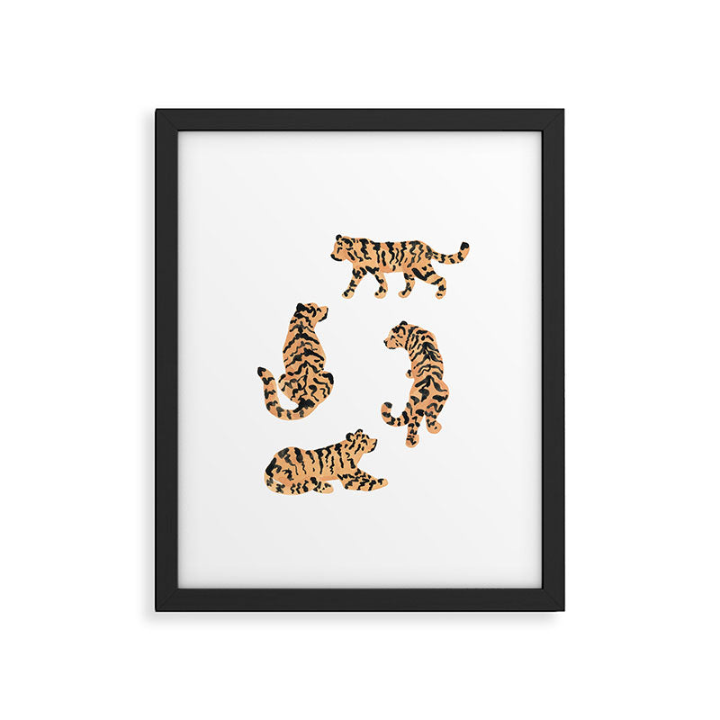 Tigers Framed Art Print Gallery Image 4