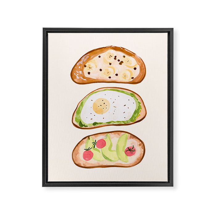 Toasts Framed Canvas Print Gallery Image 1