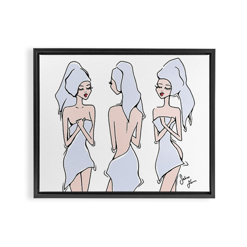 Towelettes Framed Canvas Print Gallery Image 2
