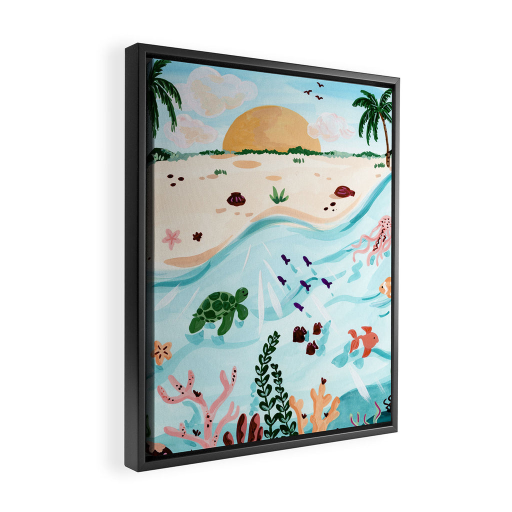 Underwater Framed Canvas Print Gallery Image 2