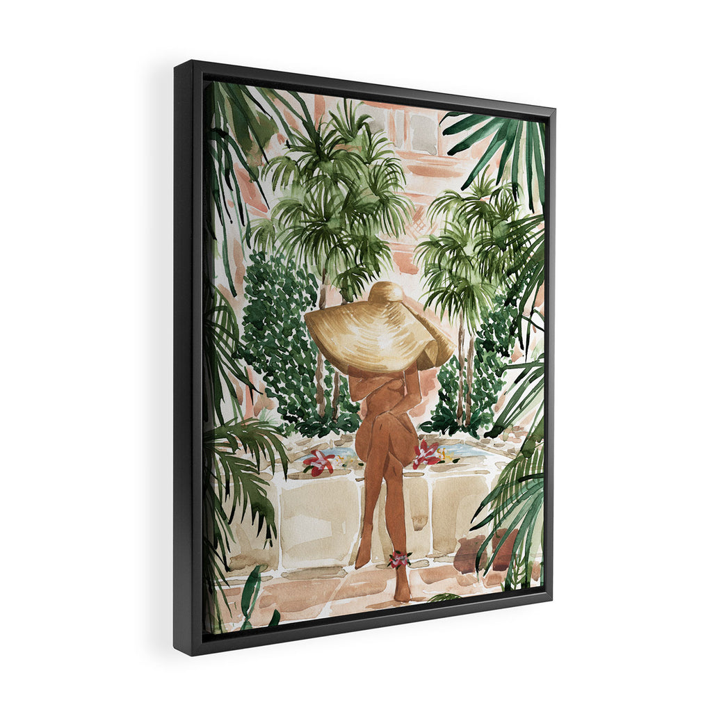 Vacation Mode Framed Canvas Print Gallery Image 2