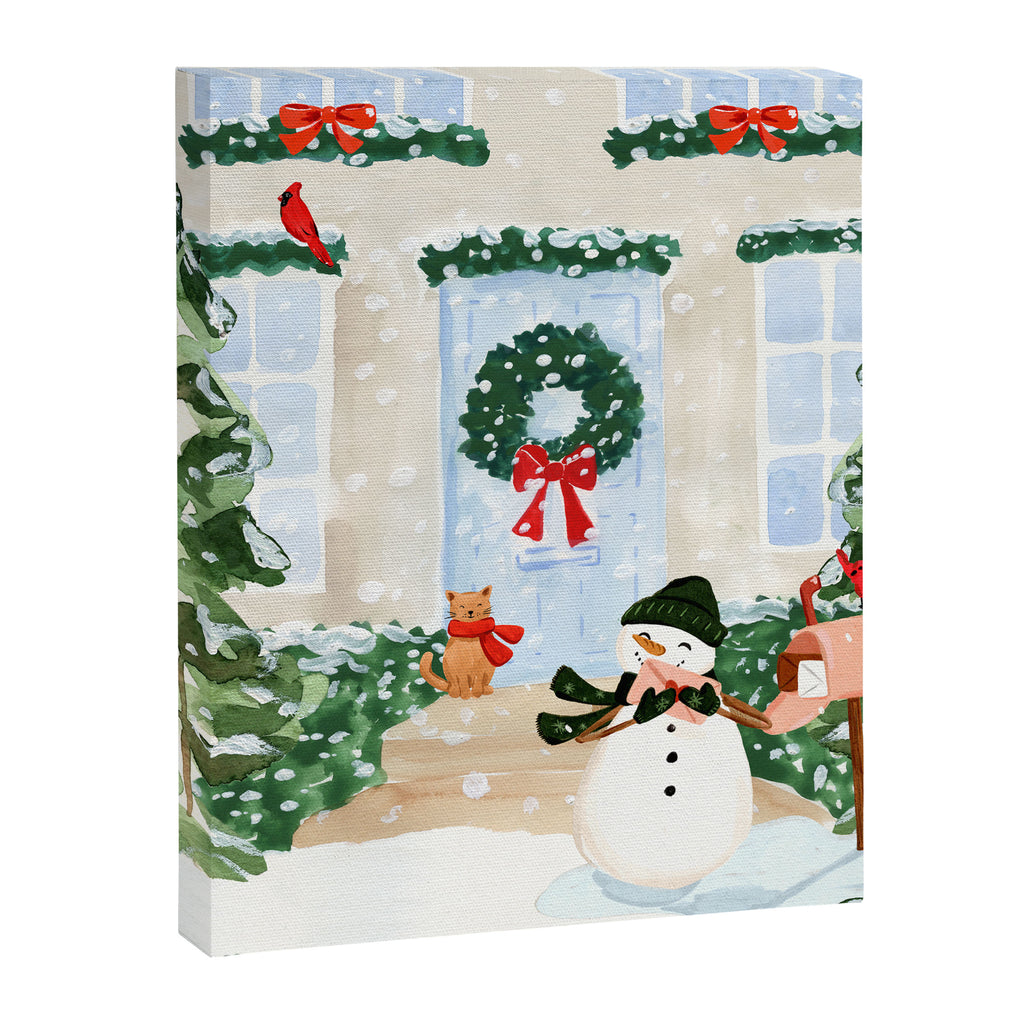 Winter Snowman Canvas Print Gallery Image 6