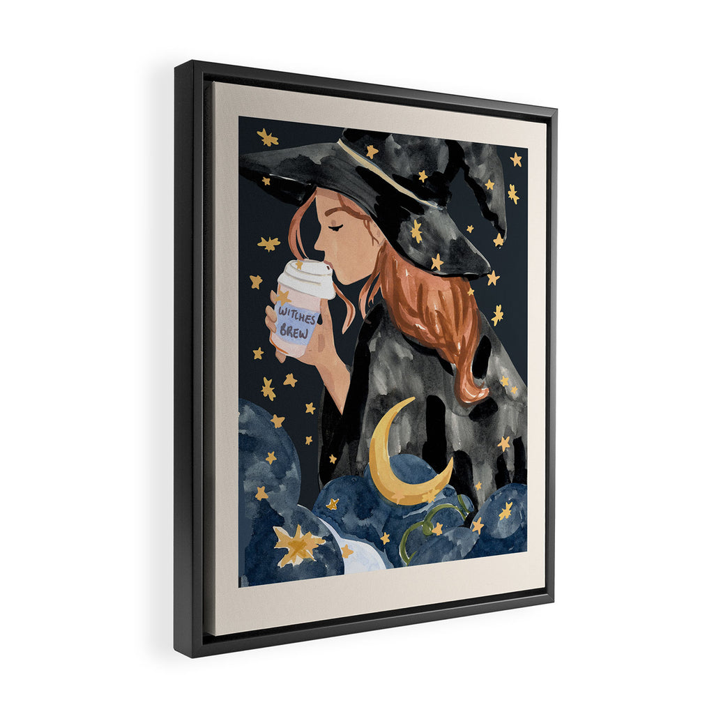 Witches' Brew by Sabina Fenn Framed Canvas Print Gallery Image 2