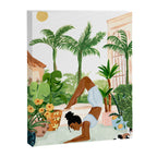 Yoga In the Courtyard Canvas Print Gallery Image 6