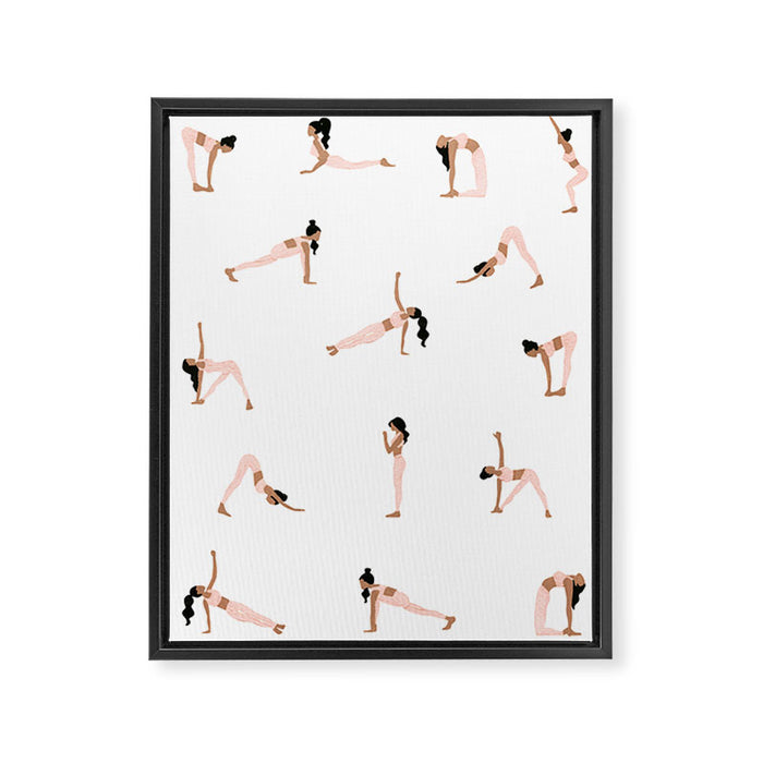 Yogies Framed Canvas Print Gallery Image 1