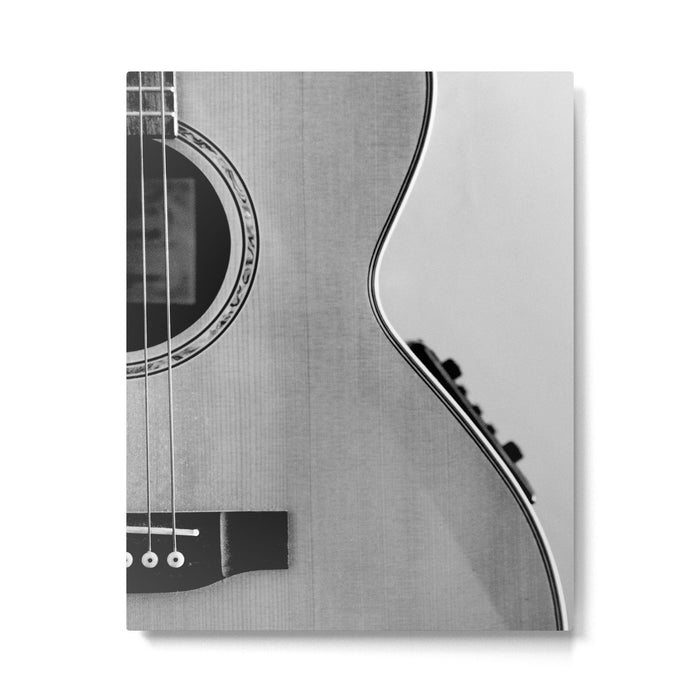 acoustic electric guitar music aesthetic close up elegant fine art photography  Metal Print Gallery Image 1